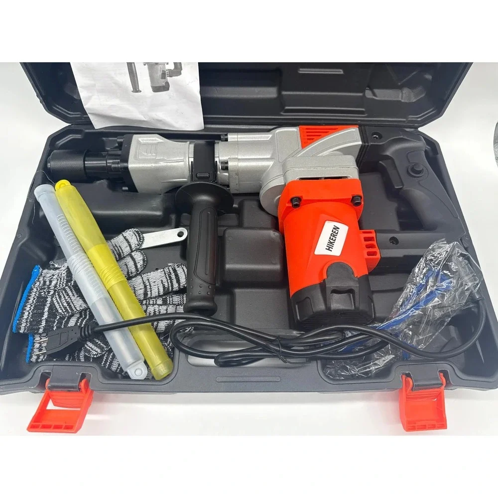 1400W Electric Demolition Jack Hammer Concrete Breaker Kit w Chisels Case 901